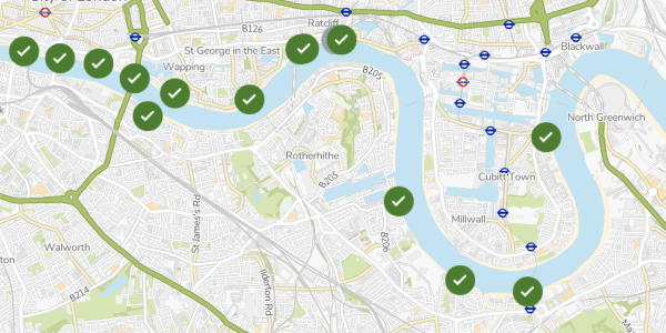 Storm discharge map